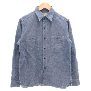 ブルー シャンブレー ワークシャツ BLUE CHAMBRAY WORK SHIRT 長袖 カジュアル
