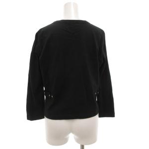 agnes b. 23AW プレッションカーディガン 長袖 スナップボタン コットン 3 黒 ブラック ED17J000