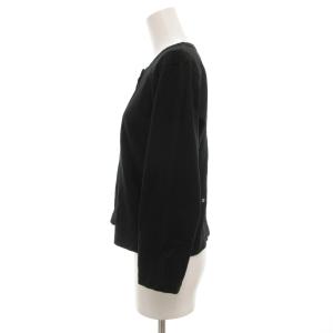 agnes b. 23AW プレッションカーディガン 長袖 スナップボタン コットン 3 黒 ブラック ED17J000