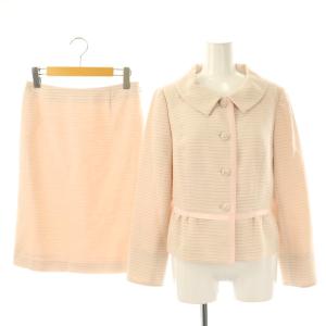 セットアップ スーツ ジャケットスカート ラメ 38 スモークピンク /ES GY12