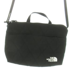 ジオフェイスポーチ ショルダー付き キルティング ロゴ 黒 ブラック NM32356 /AO14 GY12