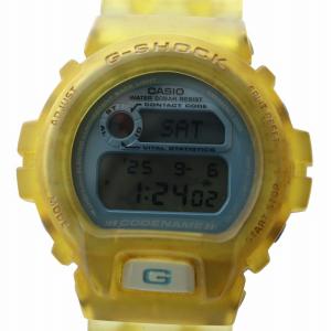 腕時計 ウォッチ クォーツ デジタル ロゴ カレンダー付き 黄 イエロー DW-6910K  GY12