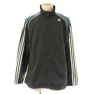 adidas セットアップ ジャケット パンツ ロゴ climalite M ブラック ホワイト /ES GY12