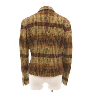 MAX MARA WEEKEND LINE ウールジャケット チェック 総裏地 イタリア製 40 茶 ブラウン /GV GY12