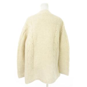MACPHEE カーディガン ニット トッパー 長袖 ローゲージ ウール S ベージュ /MN13