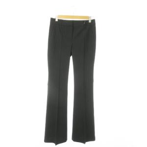 パンツ スラックス フレア ウール ストレッチ ストライプ 2 M グレー /AO20