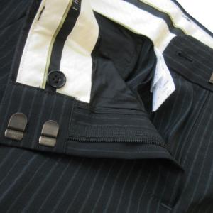 Theory パンツ スラックス フレア ウール ストレッチ ストライプ 2 M グレー /AO20