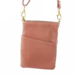 Samantha Thavasa Petit Choice ポシェット ショルダーバッグ スマホバッグ レザー 革 ロゴ マルチケース付き ピンク /CK31