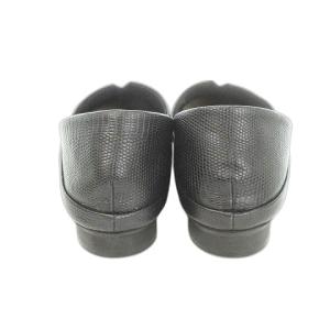 himiko ソフトバブーシュ フラットシューズ セパレート レザー 24.5cm 黒 ブラック /AH4