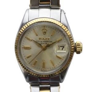 オイスターパーペチュアルデイト 6517 自動巻き 腕時計 アナログ K18 SS YGクラウン