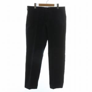 パンツ スラックス テーパード ロゴ ジップフライ 50 L 紺 ネイビー SPE15 /MQ GY18