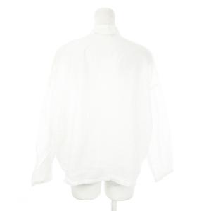 mizuiro ind mizuiroind シャツ バンドカラー 長袖 刺繍 レース コットン 花柄 フラワー 白 ホワイト /AH8