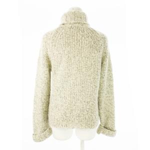 i Blues ニット セーター タートルネック 長袖 ウール ミックス S ベージュ /CK29