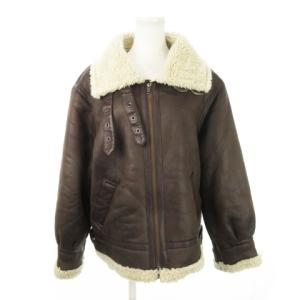 フェイクムートンボアブルゾン フライトジャケット ボマージャケット B-3 ジップアップ ミリタリー M