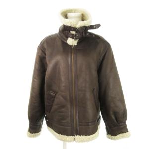 UNGRID フェイクムートンボアブルゾン フライトジャケット ボマージャケット B-3 ジップアップ ミリタリー M