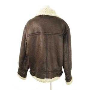 UNGRID フェイクムートンボアブルゾン フライトジャケット ボマージャケット B-3 ジップアップ ミリタリー M