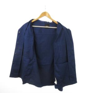 Theory カバーオール ジャケット フロントスナップボタン XL 青 ブルー /MN10