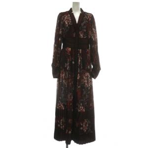 Sketched Botanical Plunge Woven Maxi Dress ワンピース ドレス