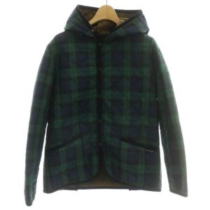 パーカー ブルゾン アウター 総裏地 キルティング M 緑 グリーン 紺 ネイビー 12A-NH-001