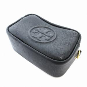 TORY BURCH ショルダーバッグ 斜めがけ レザー ロゴ 黒 ブラック /MQ GY18