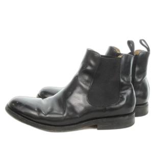 × アーバンリサーチ URBAN RESEARCH サイドゴアブーツ ショート レザー 9 27cm 黒