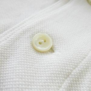 LACOSTE ポロシャツ 半袖 コットン 鹿の子 ワンポイント ロゴ 3 S 白 ホワイト /AO12