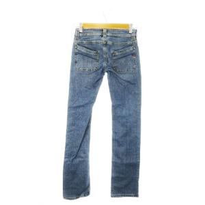 DIESEL デニムパンツ ジーンズ ストレート ローライズ ウォッシュ加工 ロゴ 刺繍 24 青 ブルー /MN19