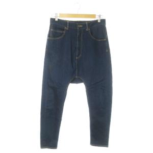 サルエルパンツ デニム ストレッチ 0 S 紺 ネイビー /AO23