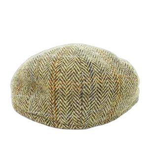 Harris Tweed HarrisTweed × クッチロアンドシー qcillo&c ハンチング帽 帽子 ツイード ウール ヘリンボーン チェック