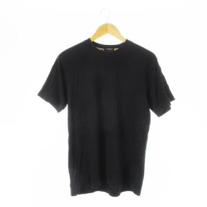 Tシャツ クルーネック 丸首 半袖 コットン L 黒 ブラック /CK3