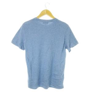 A.P.C. 半袖Tシャツ クルーネック コットン プリント S 青 ブルー /AO11