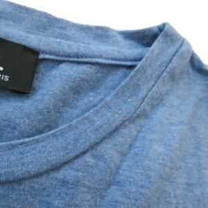 A.P.C. 半袖Tシャツ クルーネック コットン プリント S 青 ブルー /AO11