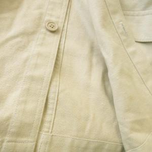 DURBAN × インターメッツォ INTERMEZZO シャツジャケット エポレット ダブルポケット ベルト LL