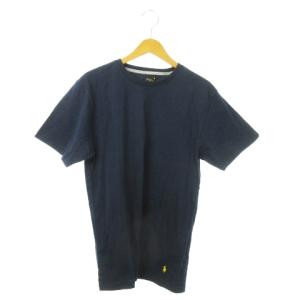 半袖Tシャツ クルーネック コットン ワンポイント ポニーロゴ刺繍 L 紺 ネイビー /AO15