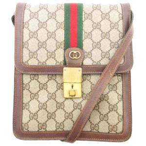 オールドグッチ ヴィンテージ GGスプリーム シェリーライン ショルダー バッグ