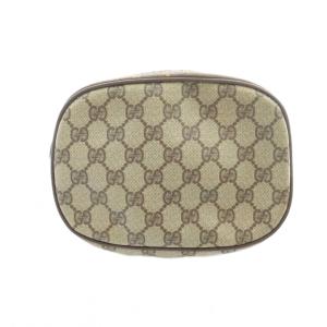 GUCCI 34 007.58.6112 オールドグッチ ショルダーバッグ 斜めがけ ロゴ PVC レザー GG 茶