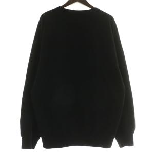 WACKO MARIA × ハイタイムズ HIGH TIMES トレーナー スウェット 長袖 クルーネック ロゴ 刺繍 L 黒