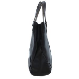 HIROKO HAYASHI ハンドバッグ トート ロゴ レザー 革 黒 ブラック /MQ GY18