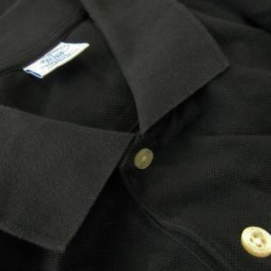 Brooks Brothers ポロシャツ 半袖 鹿の子 ロゴ刺繍 ワンポイント SLIM FIT M 黒 ブラック /CK8 GY99