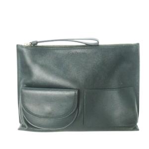 ポーチ レザー 革 ポケットデザイン 緑 グリーン /CK11 GY99