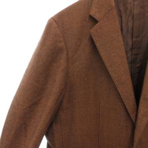 Paul Stuart テーラードジャケット ブレザー シングル 2B サイドベンツ ウール 100BB5 茶 ブラウン 黒 ブラック