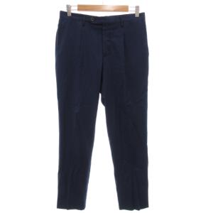 スローウェア SLOWEAR SUPER130’S パンツ スラックス テーパード タック ウール センタープレス