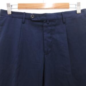 INCOTEX スローウェア SLOWEAR SUPER130’S パンツ スラックス テーパード タック ウール センタープレス