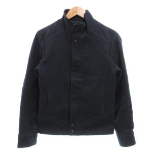 スタンドカラージャケット ブルゾン ジップアップ S 紺 ネイビー /GV GY03