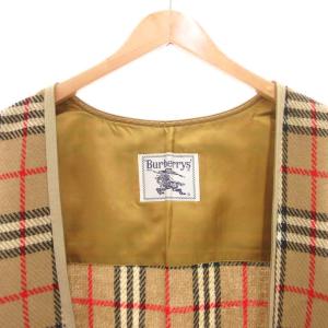 burberrys ヴィンテージ ライナー ロングベスト ノバチェック ウール 11AB3 ブラウン