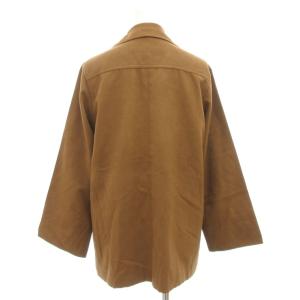 YVES SAINT LAURENT ヴィテージ フェイクレザージャケット カサンドラマーク 刺繍 スエード調 T7 茶 ブラウン /GV GY03