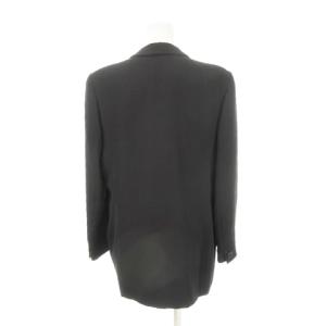 伊太利屋 gk ジャケット テーラード ダブル ラウンドカラー 総裏地 大きいサイズ 13 黒 ブラック /AH20