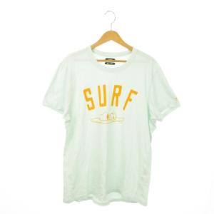 × ピーナッツ PEANUTS Tシャツ カットソー ラウンドネック 丸首 半袖 アウトステッチ プリント