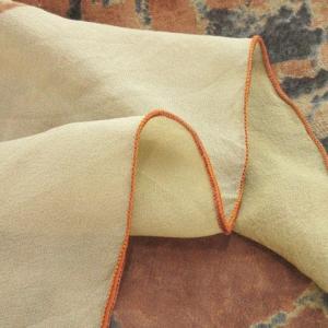 GIORGIO ARMANI スカーフ シルク 絹 鳥 バード 茶 ブラウン /MN17 GY99