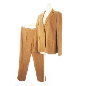 セットアップ スーツ テーラードジャケット スラックスパンツ 大きいサイズ 13 茶 ブラウン /CK19